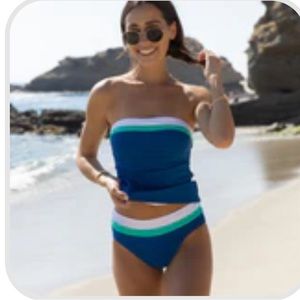 Beachsissi color block tankini new with tags never worn. Size large